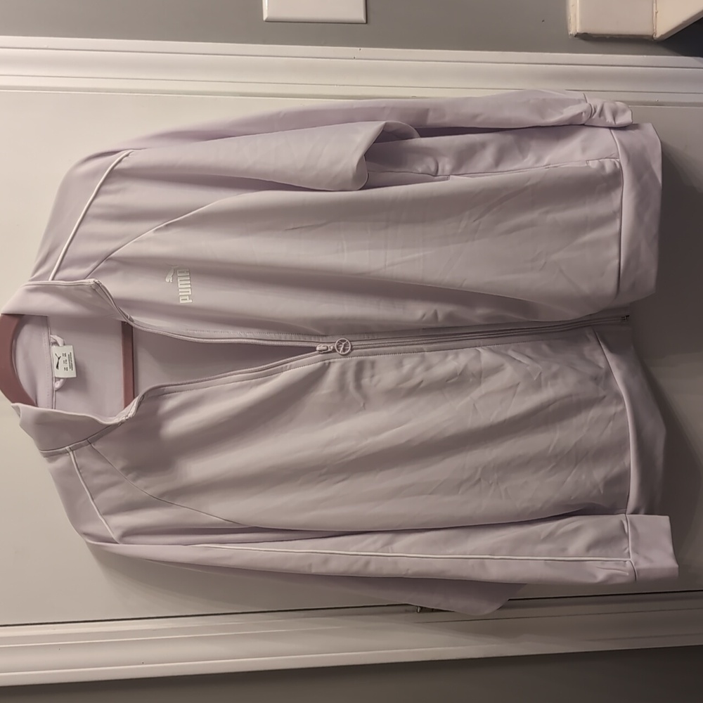 New Puma Ess Piped Track Jacket Full Zip Sweatshirt Lilac Size XXL